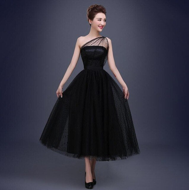 LPTUTTI One-Shoulder New Sexy Woman Plus Size Social Festive Elegant Formal Prom Party Gowns Fancy Short Luxury Cocktail Dresses