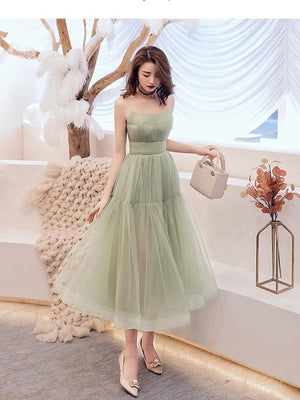It's Yiiya Cocktail Dress 2019 Elegant Sweetheat Green Women Party Dresses Plus Size Sleeveless Tea-length Robe De Soiree  E780