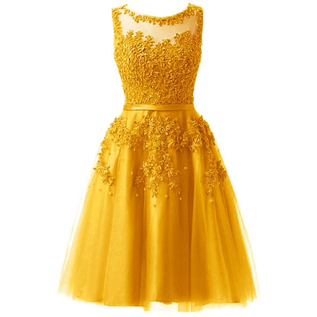 It's YiiYa Bridesmaid Dress For Girls Plus Size Short Pink Blue Party Dresses 2019 Women vestido madrinha LX073
