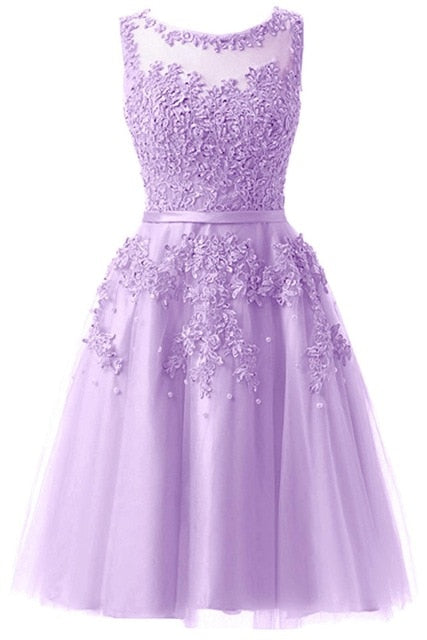It's YiiYa Bridesmaid Dress For Girls Plus Size Short Pink Blue Party Dresses 2019 Women vestido madrinha LX073