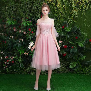 Junior Pink Cute Bridesmaids Dresses For Women Wedding Party Gala Gowns Blush Dress Long Bridesmaid Dresses Cheap Chiffon Dress