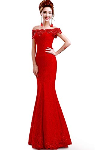 2019 Dusty Pink Long Evening Dress Party Women Lace Mermaid Boat Neck Evening Gown Beaded Formal Dresses Robe de Soiree Longue