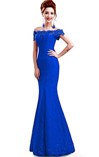 2019 Dusty Pink Long Evening Dress Party Women Lace Mermaid Boat Neck Evening Gown Beaded Formal Dresses Robe de Soiree Longue