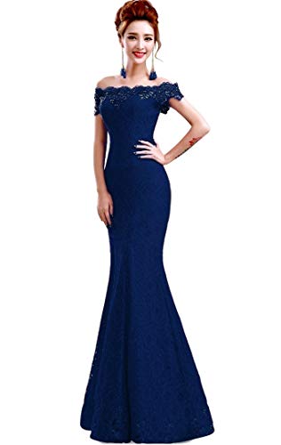 2019 Dusty Pink Long Evening Dress Party Women Lace Mermaid Boat Neck Evening Gown Beaded Formal Dresses Robe de Soiree Longue